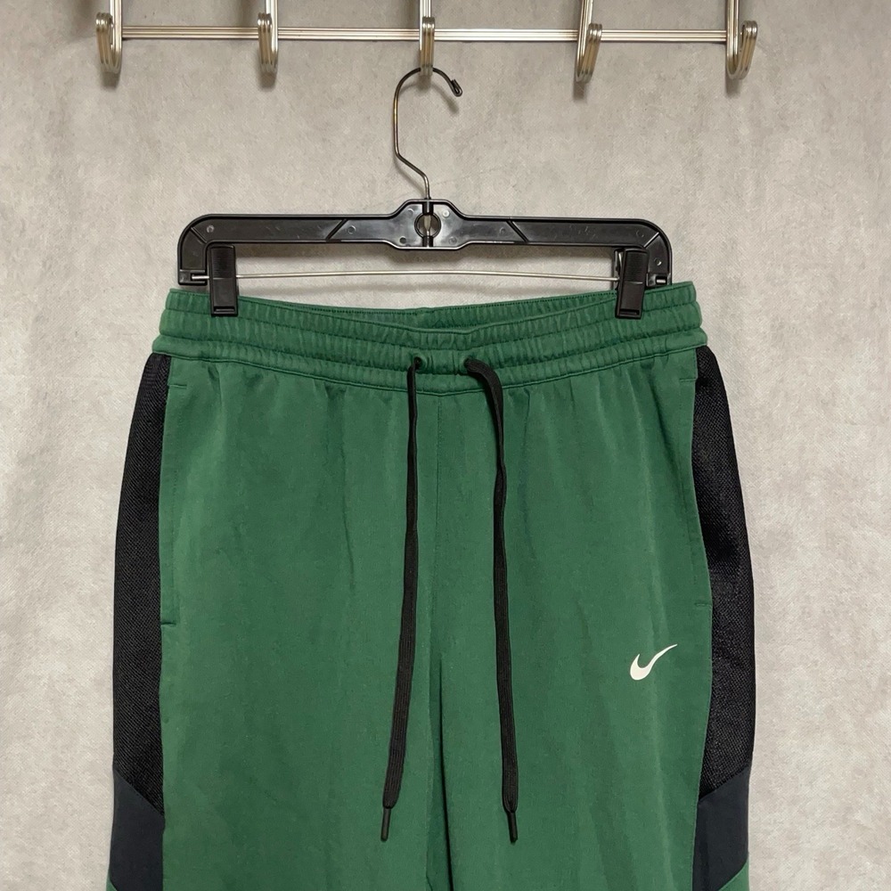 Nike Pants Men XL x31 Green Showtime Mesh Sides Dri Fit Sweatpants Jogger CQ0307